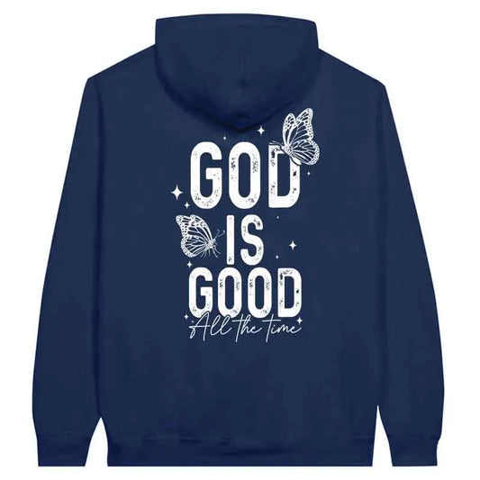 God Is Good All the Time Butterfly Hoodie