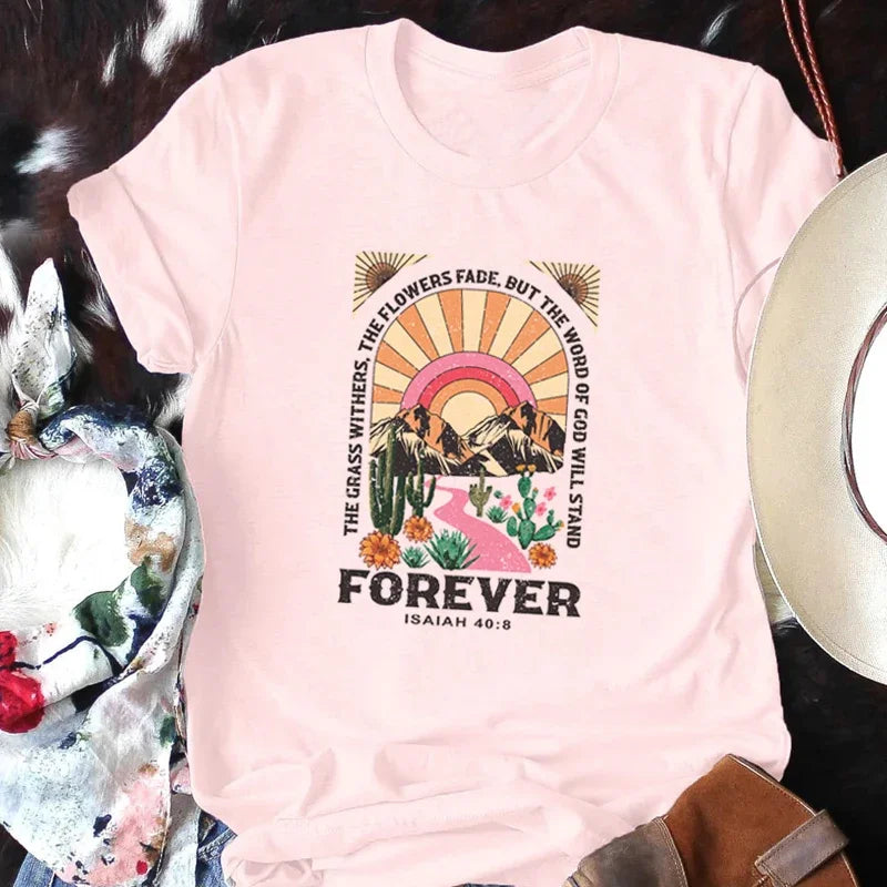 Christian Inspirational T-Shirts Cute Bible Verse Graphic Tshirt