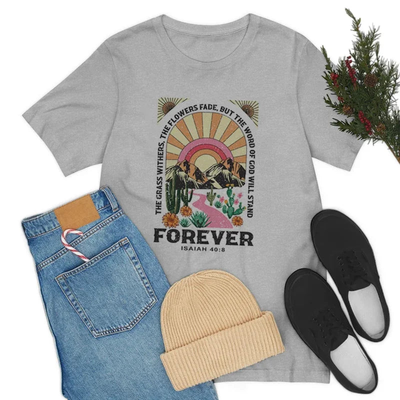 Christian Inspirational T-Shirts Cute Bible Verse Graphic Tshirt