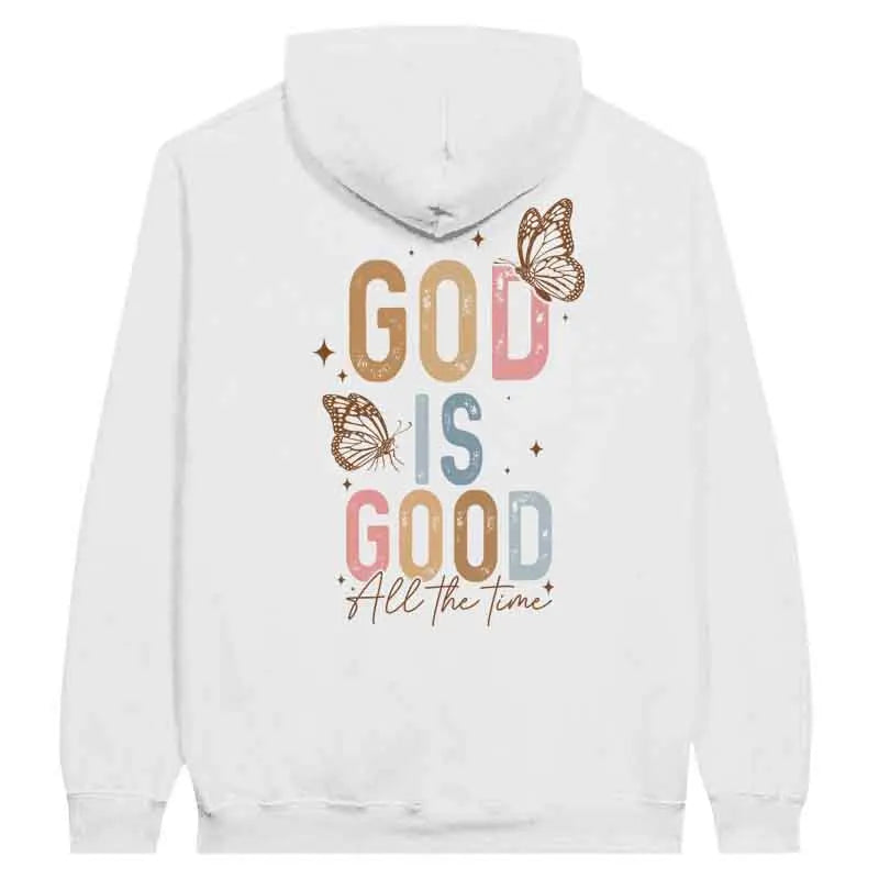 God Is Good All the Time Butterfly Hoodie