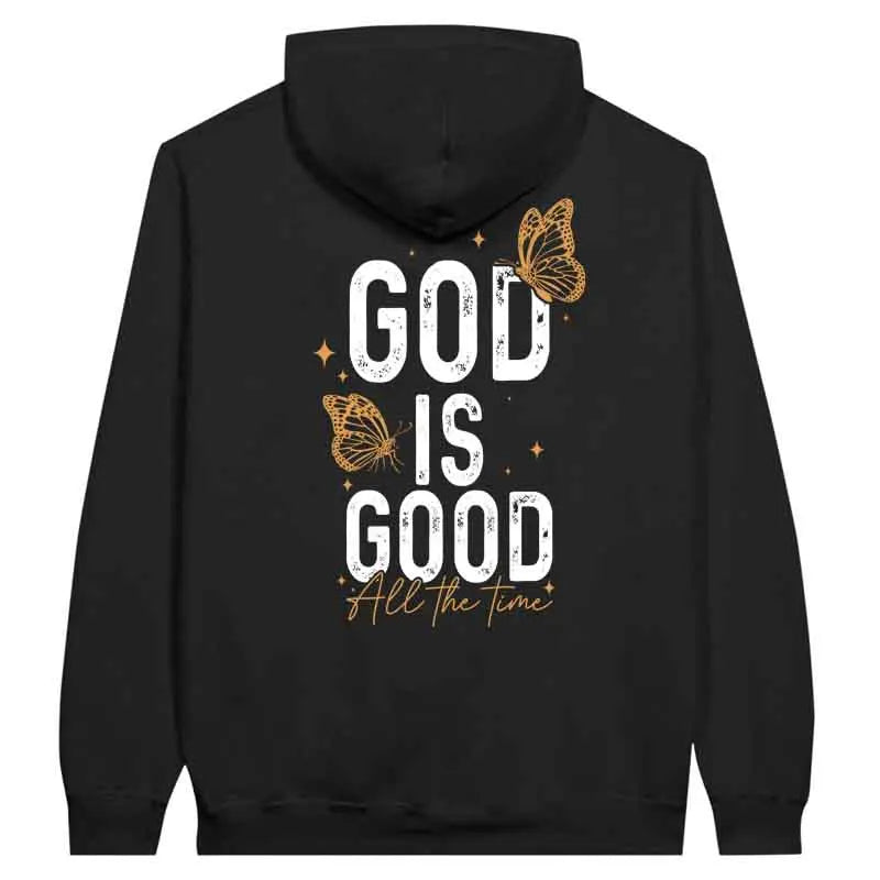 God Is Good All the Time Butterfly Hoodie