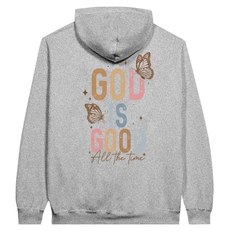 God Is Good All the Time Butterfly Hoodie