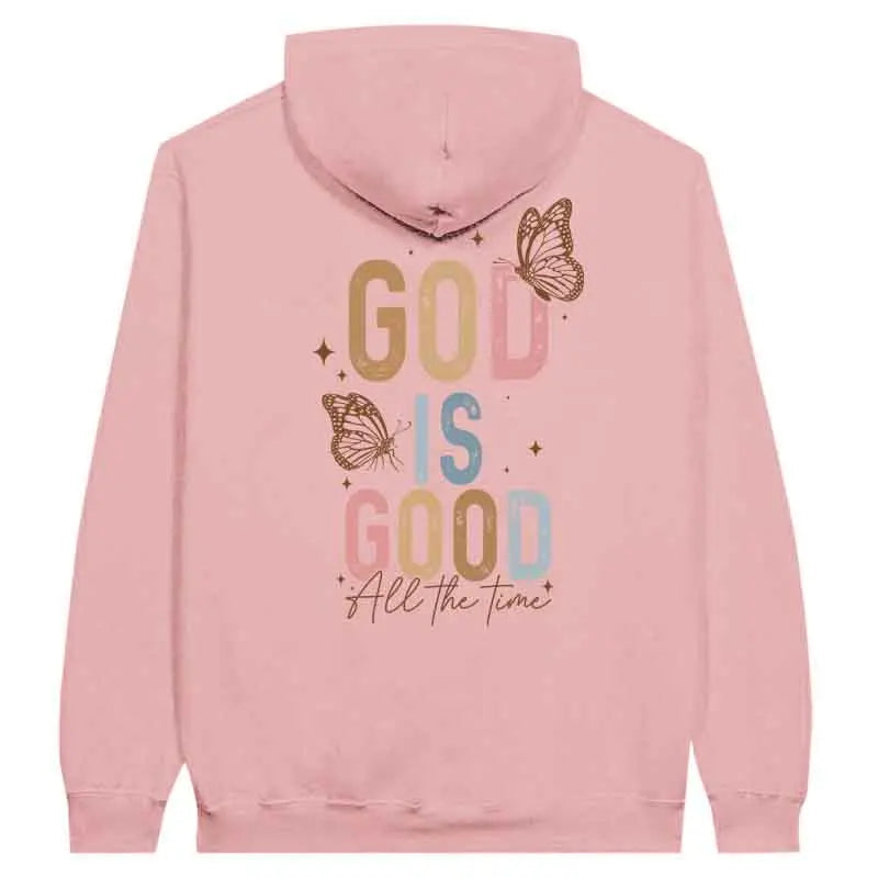 God Is Good All the Time Butterfly Hoodie