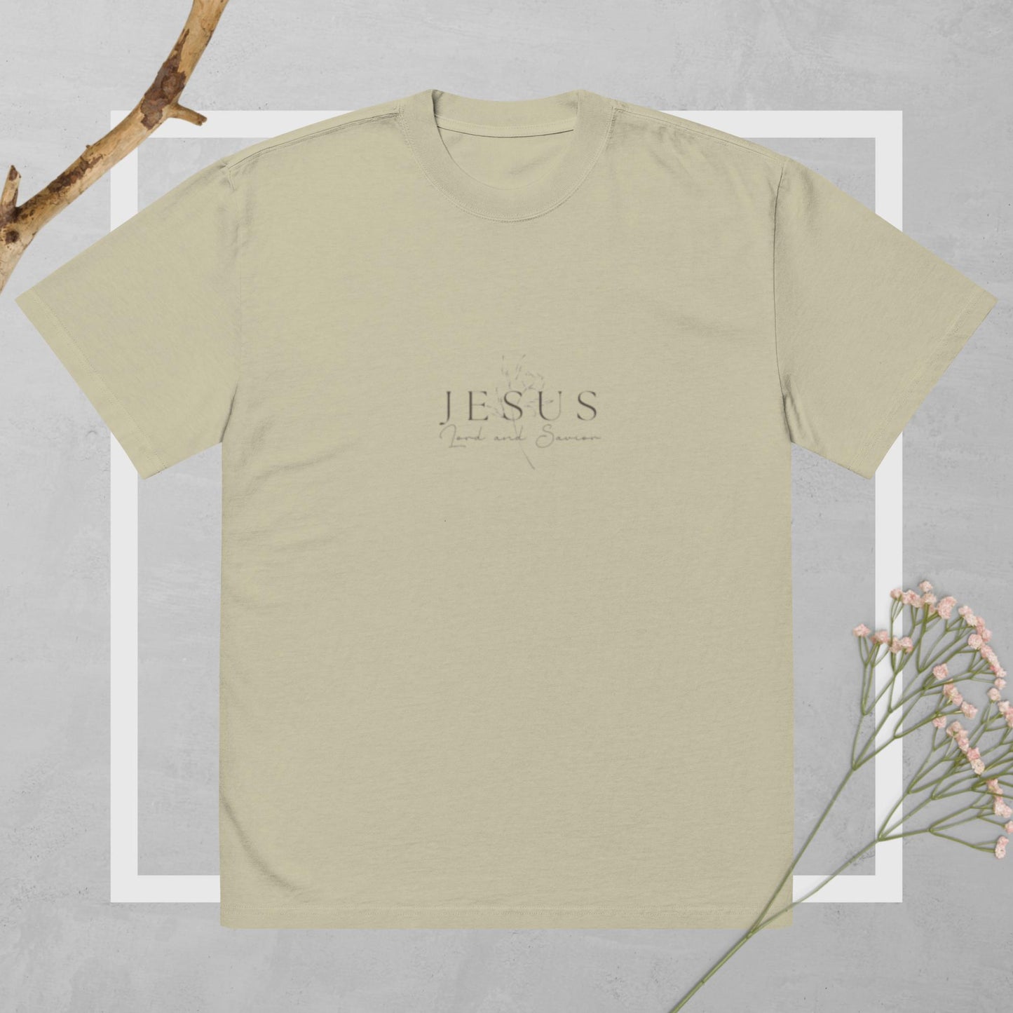 Lord and Savior Oversized faded t-shirt