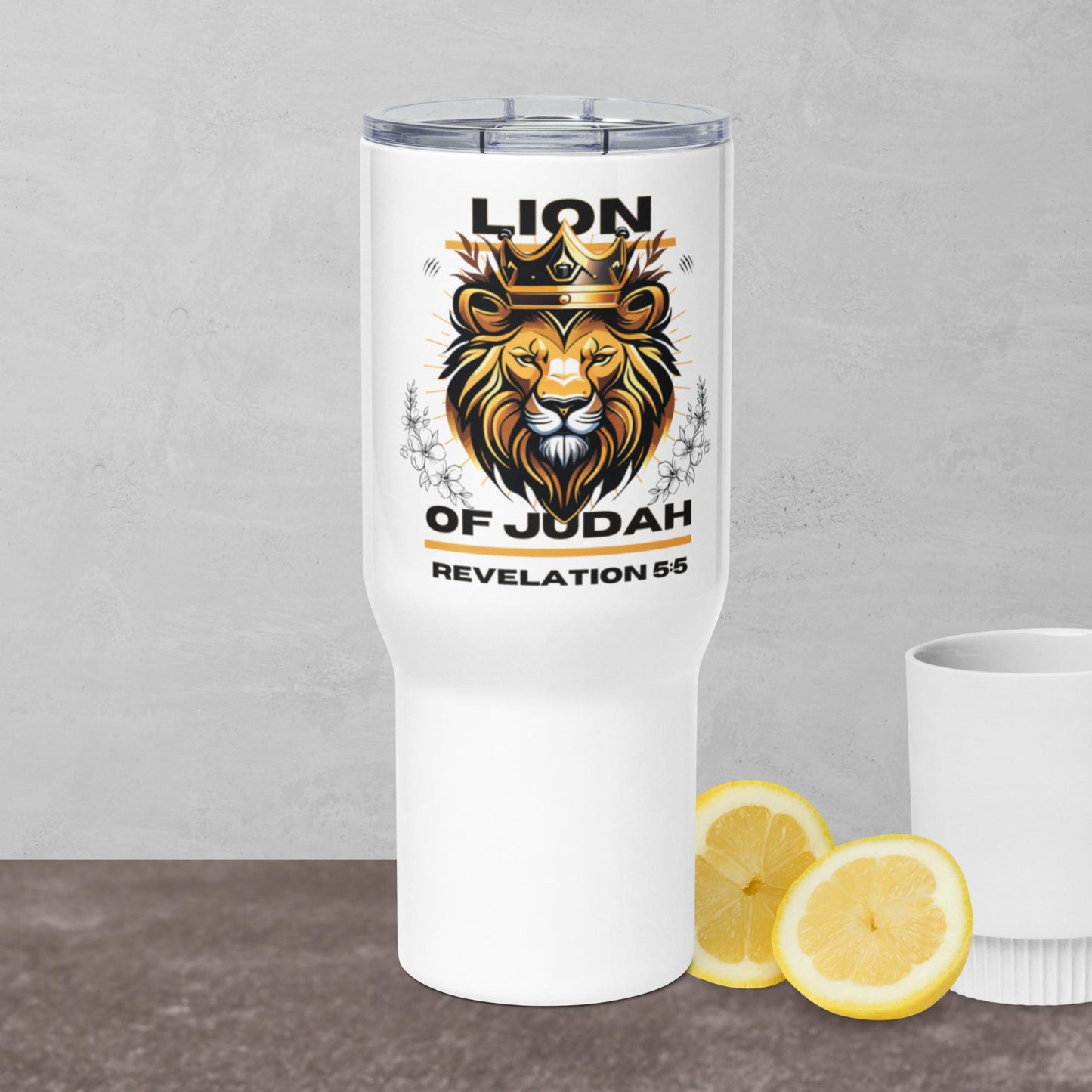 Lion of Judah Travel mug with a handle