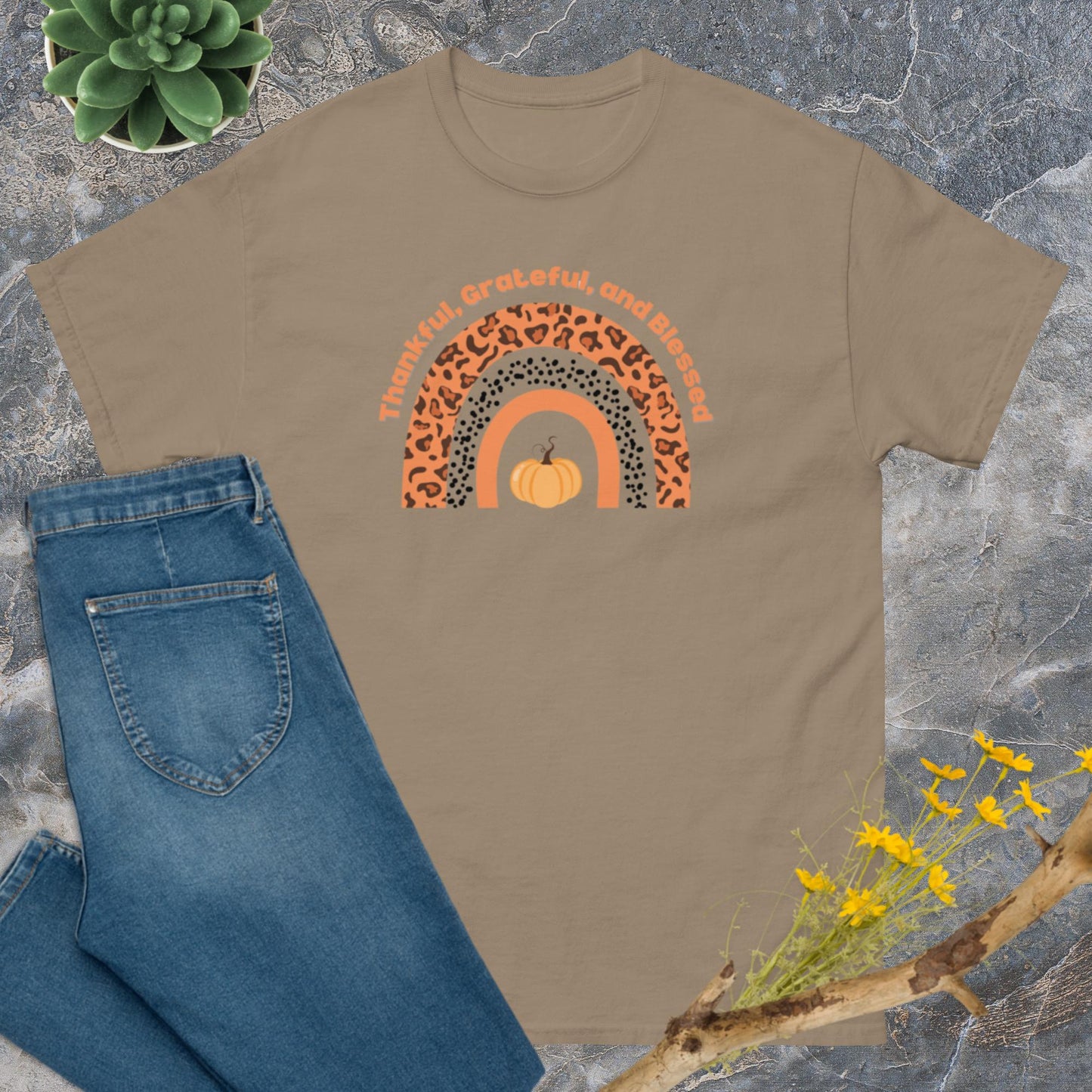 Thankful, Grateful, Blessed classic tee