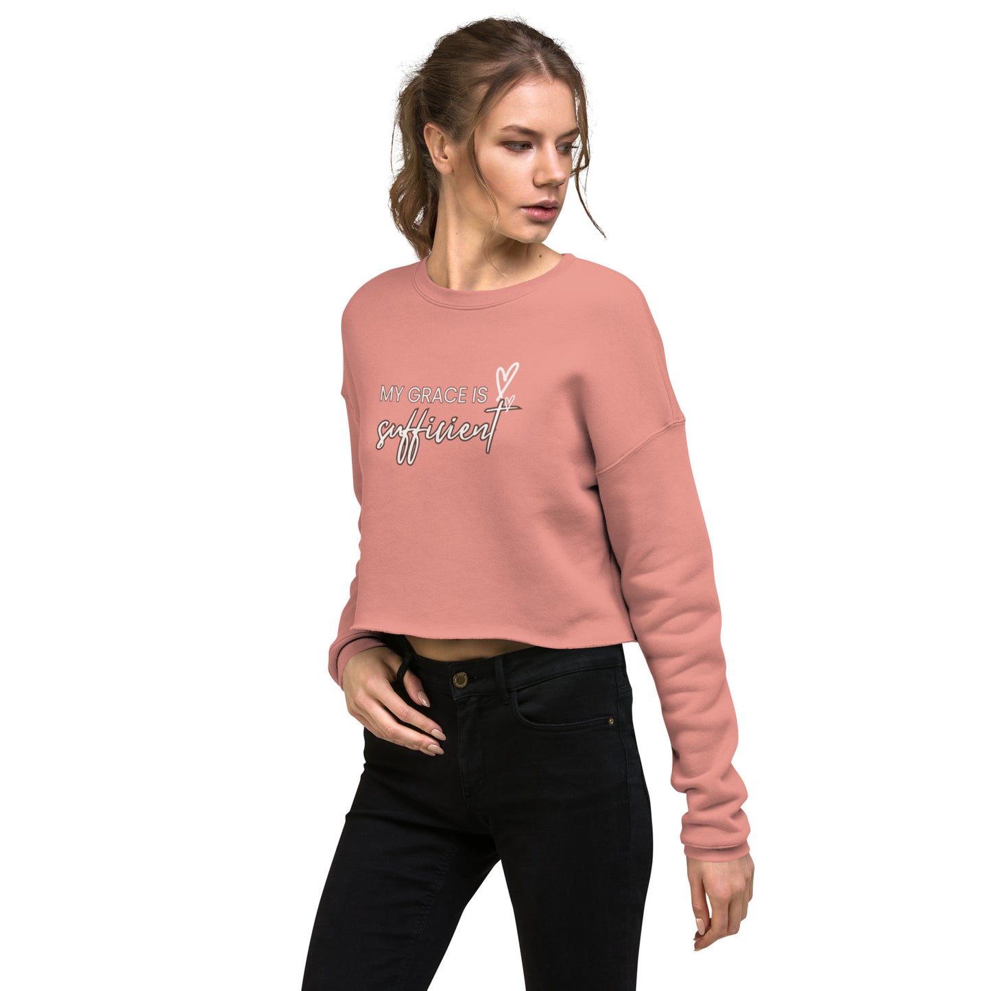 My Grace is Sufficient Crop Sweatshirt